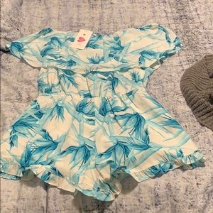 Buddy love off the shoulder romper